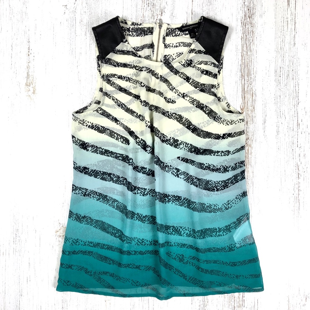 Banana Republic Tank Top XS Blouse Leather